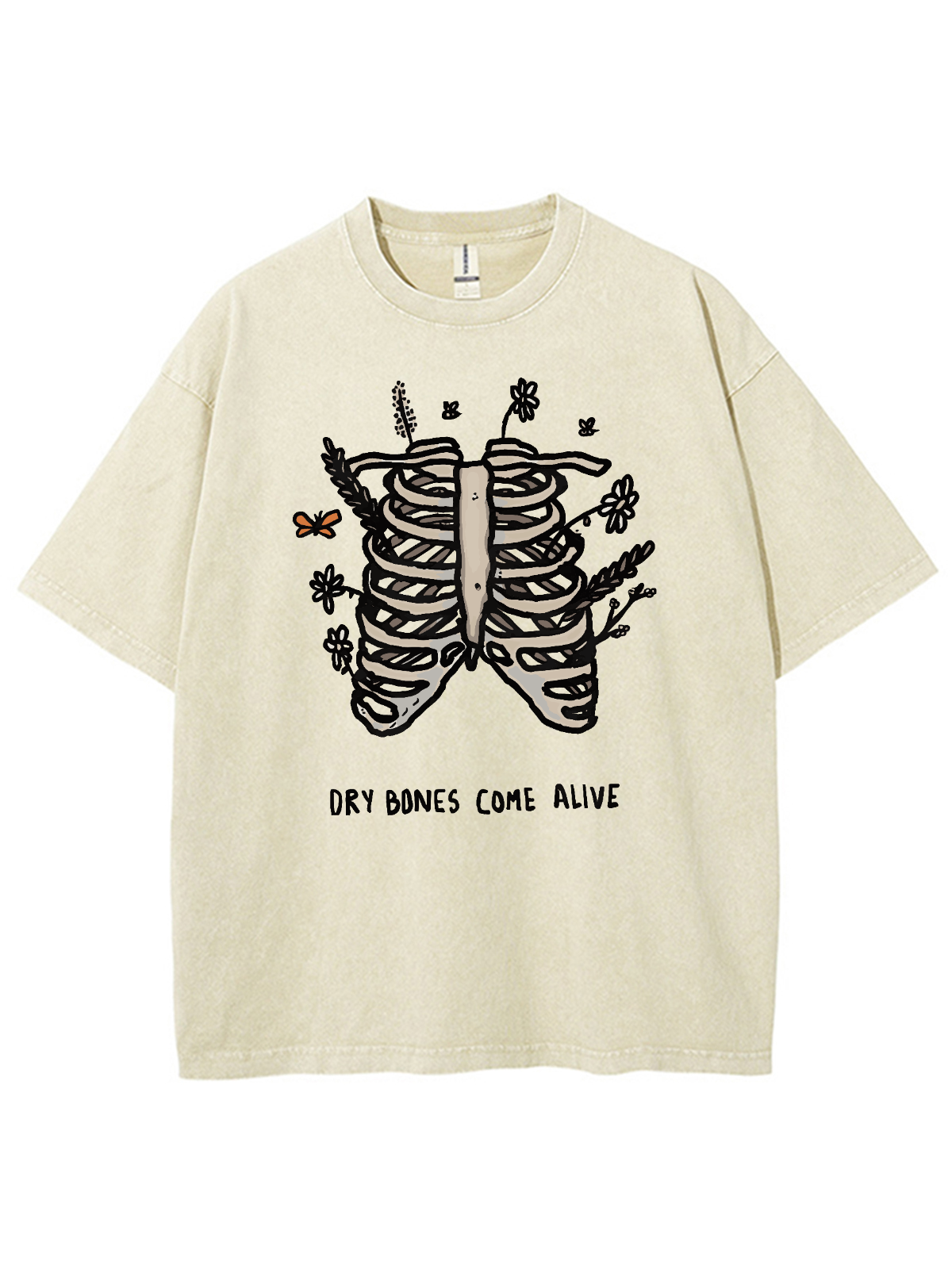 Dry Bones Come Alive Unisex Washed T-Shirt