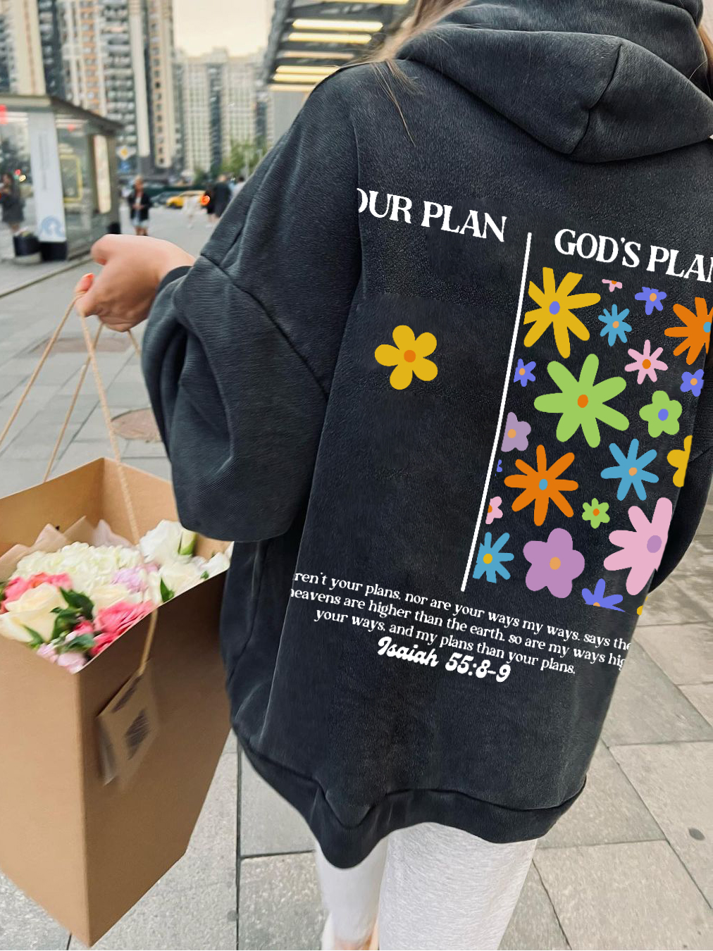 God's Plan Unisex Washed Hoodie
