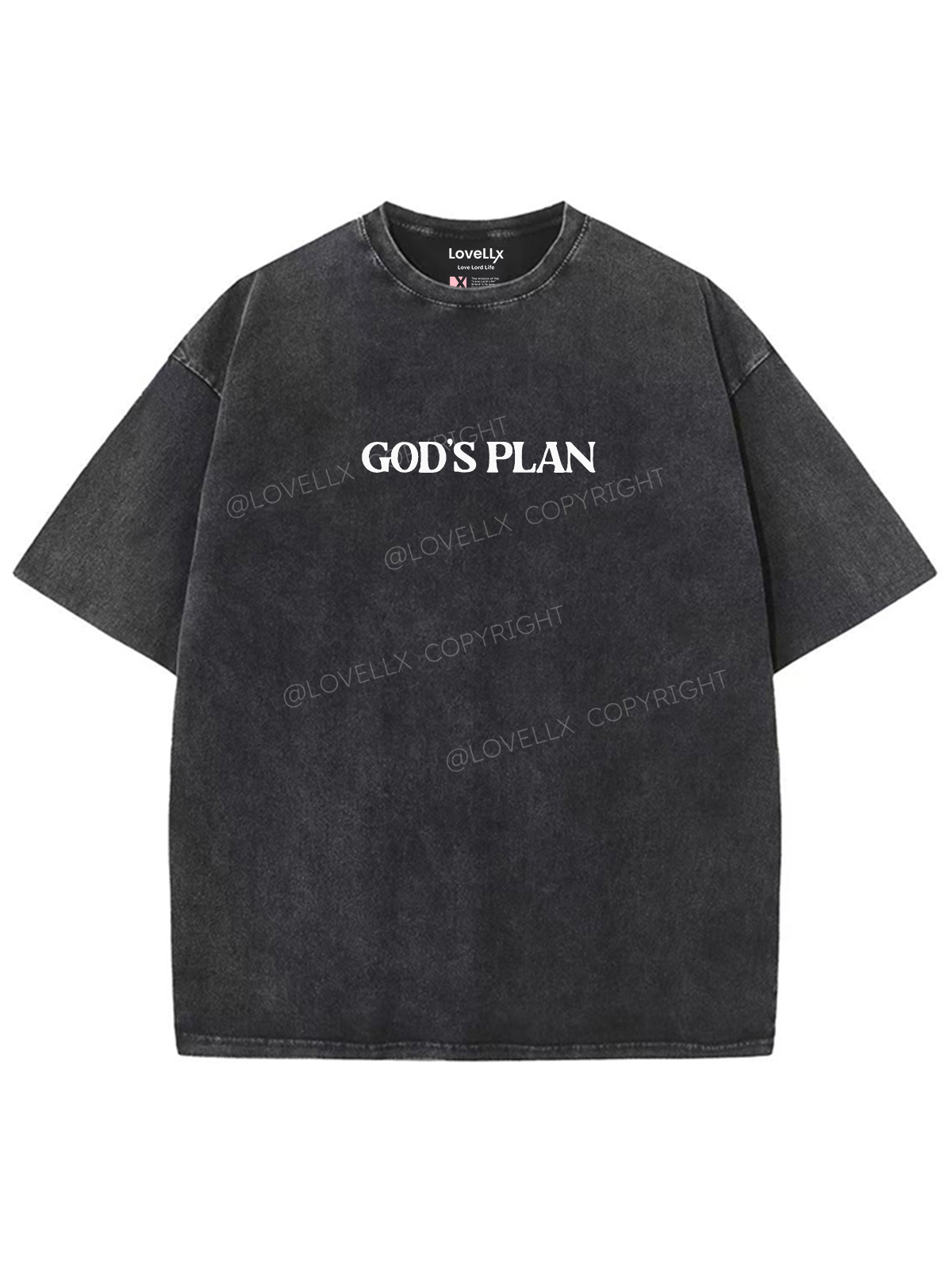 God's Plan Unisex Washed T-Shirt