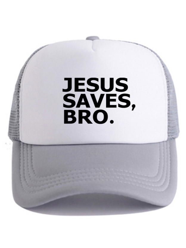 Jesus Saves Bro Unisex Mesh Baseball Cap-LOVELLX