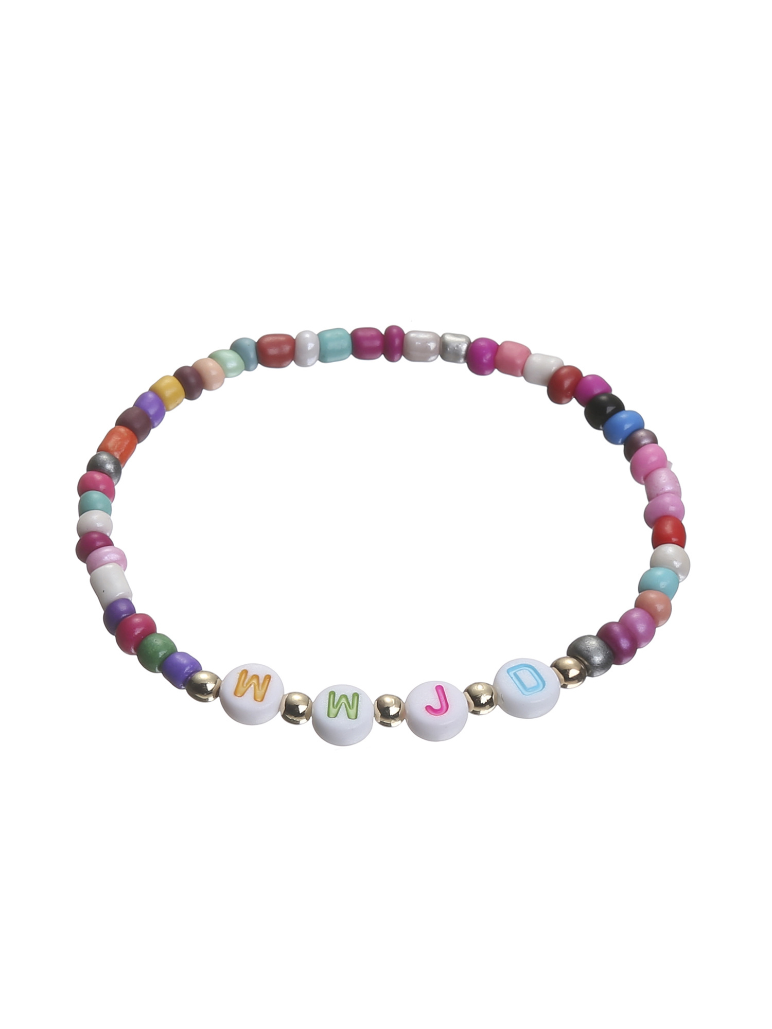 WWJD Beaded Bracelet-LOVELLX