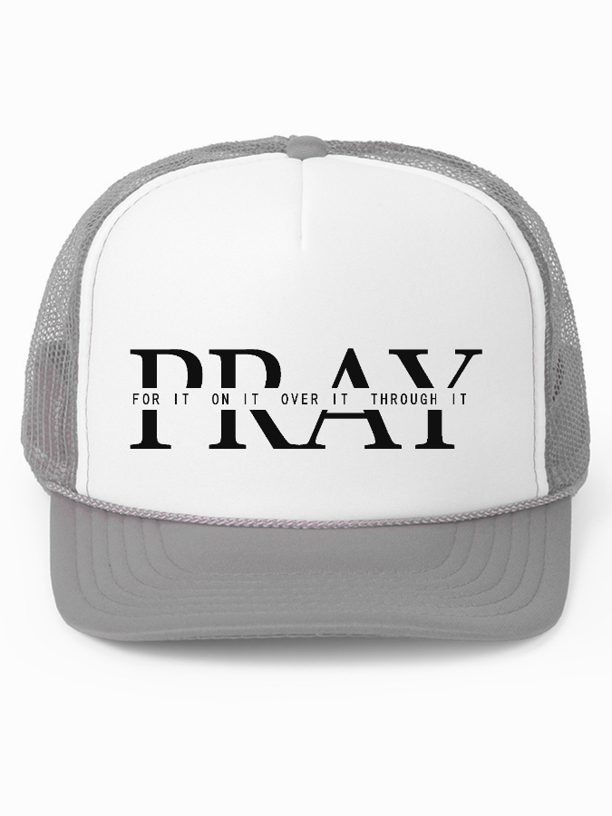 Pray Unisex Cotton Mesh Baseball Cap-LOVELLX