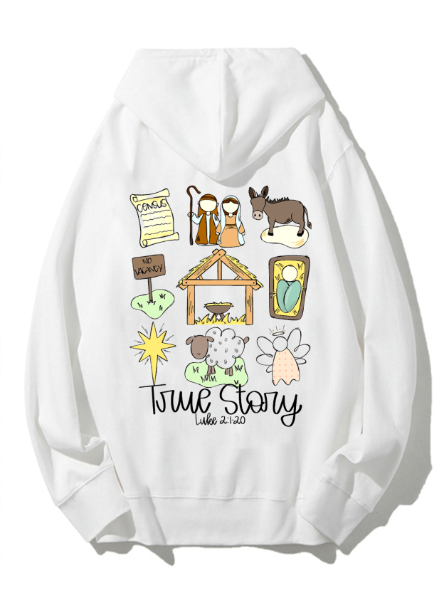 True Story Unisex Cotton Drawstring Hoodie