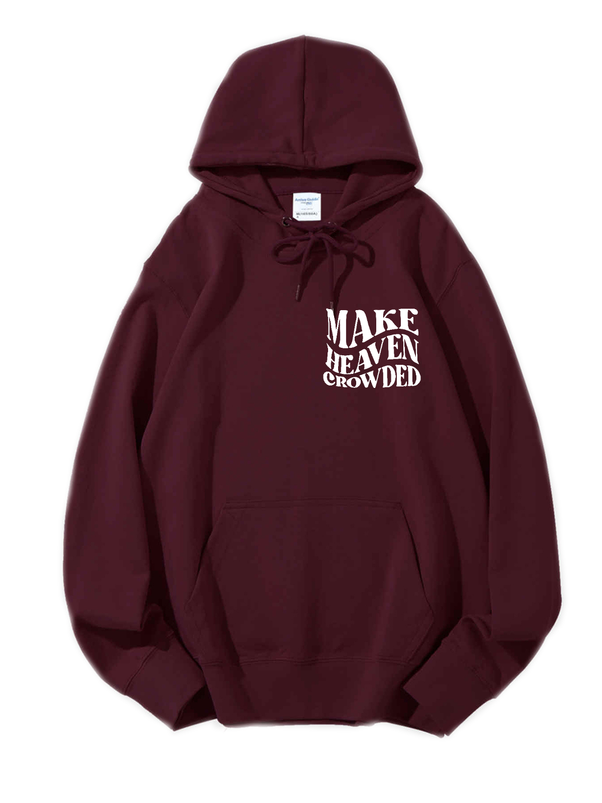 Make Heaven Crowded Unisex Cotton Drawstring Hoodie