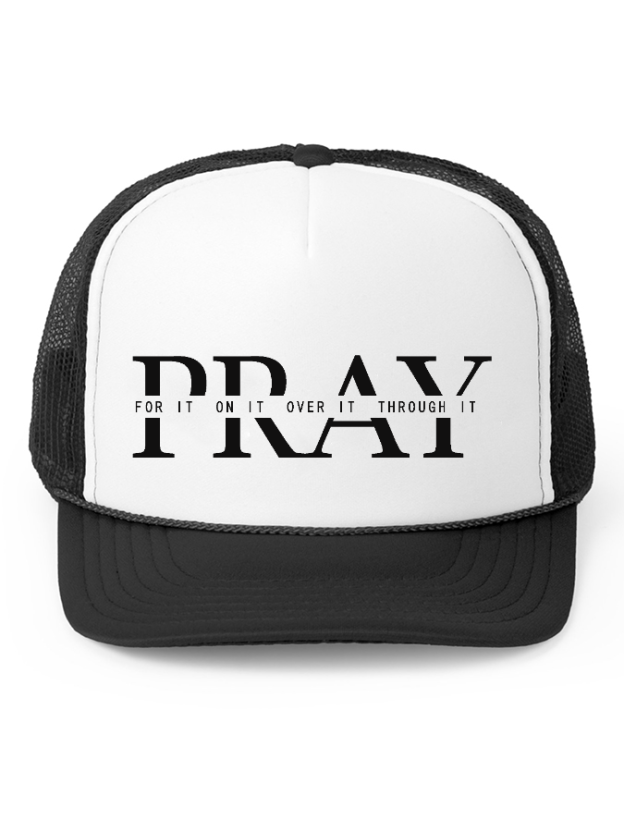 Pray Unisex Cotton Mesh Baseball Cap-LOVELLX