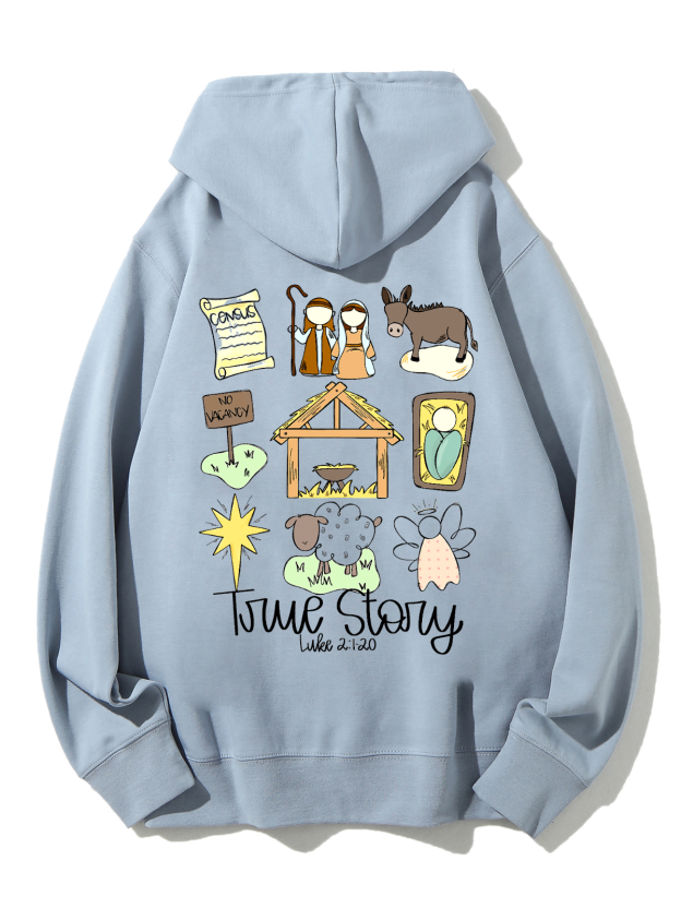 True Story Unisex Cotton Drawstring Hoodie
