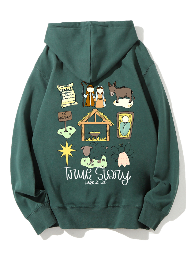 True Story Unisex Cotton Drawstring Hoodie