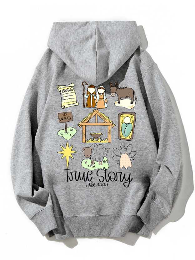 True Story Unisex Cotton Drawstring Hoodie