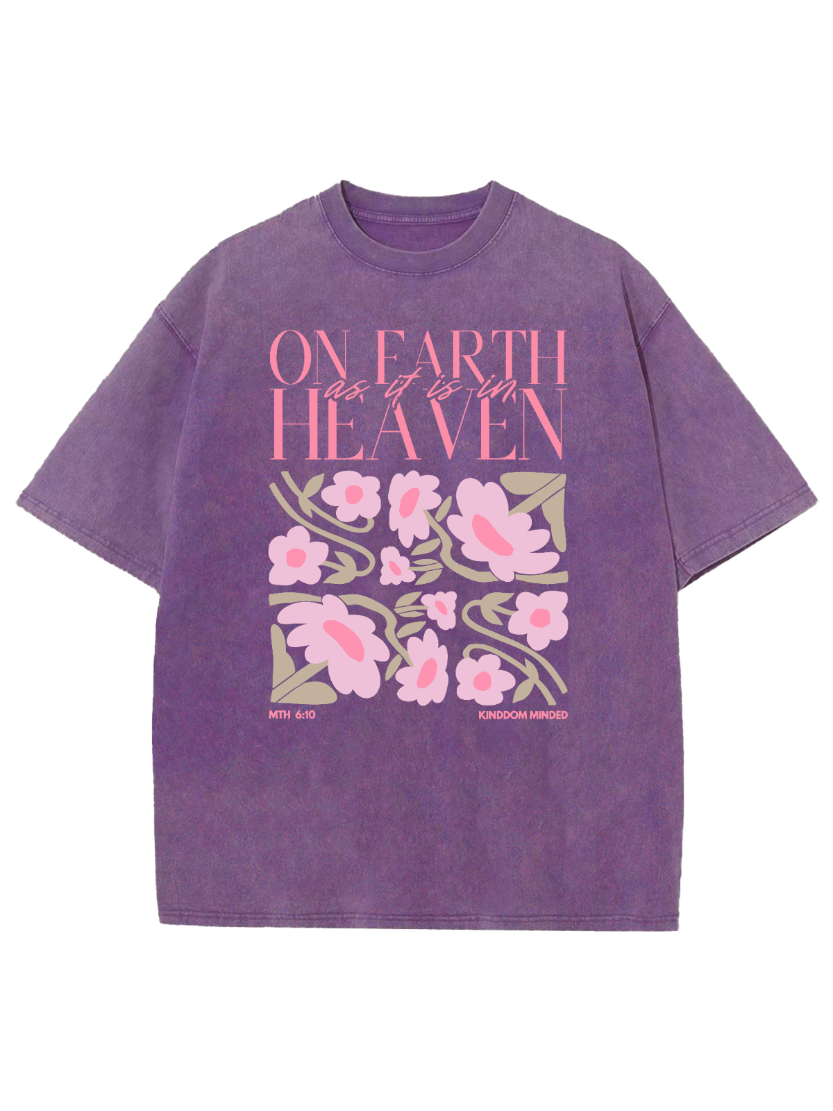 On Faith Unisex Washed T-Shirt