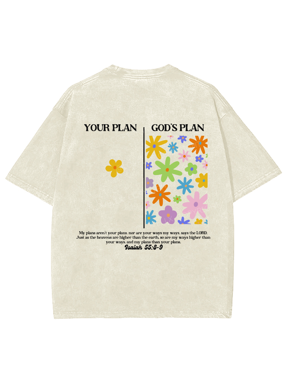 God's Plan Unisex Washed T-Shirt