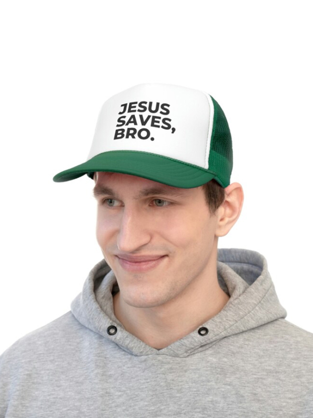 Jesus Saves Bro Unisex Mesh Baseball Cap-LOVELLX