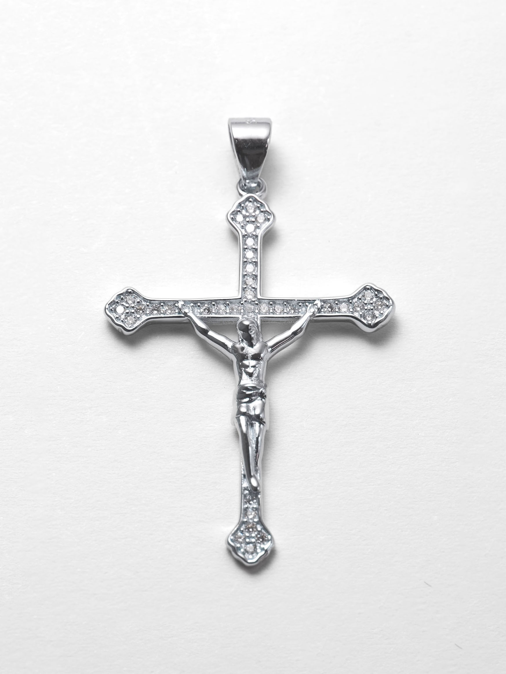 925 Silver Cross Zirconia Pendant