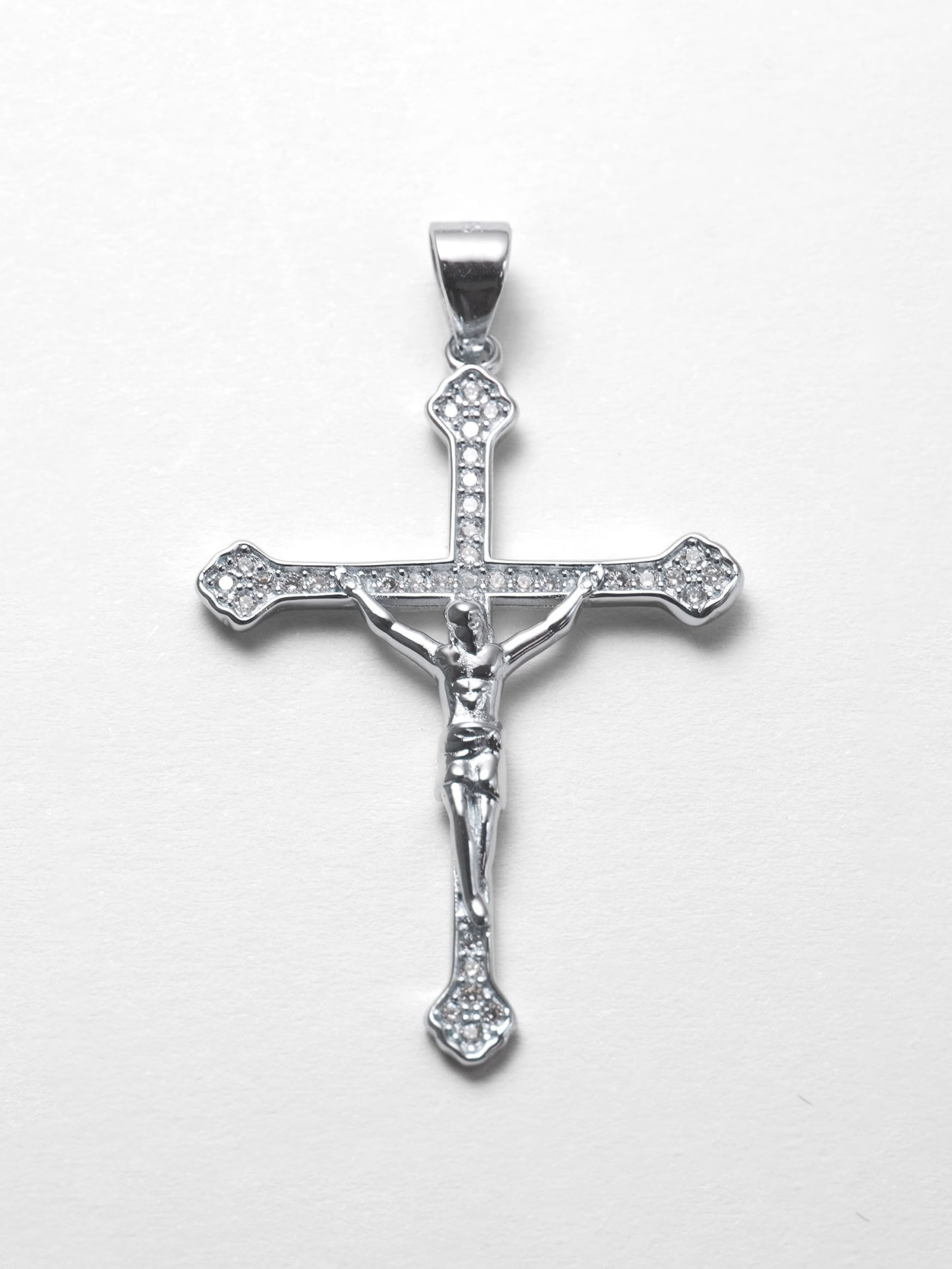 925 Silver Cross Zirconia Pendant