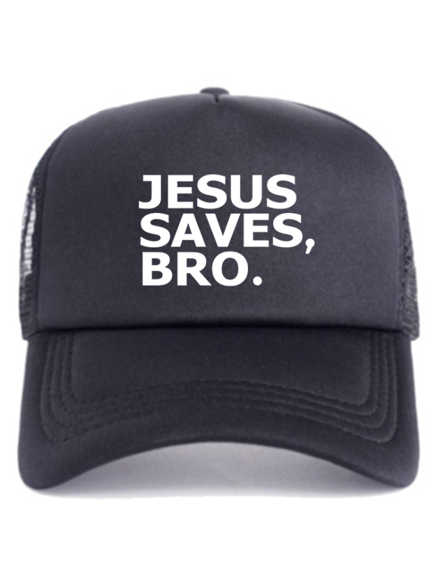 Jesus Saves Bro Unisex Mesh Baseball Cap-LOVELLX