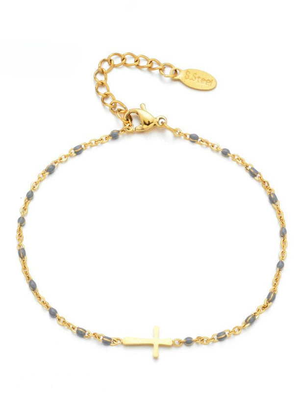 Minimalistic Christian Bracelet † Cross Bracelet-LOVELLX