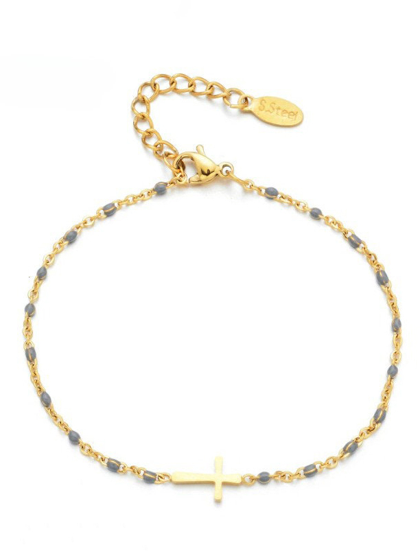 Minimalistic Christian Bracelet † Cross Bracelet-LOVELLX