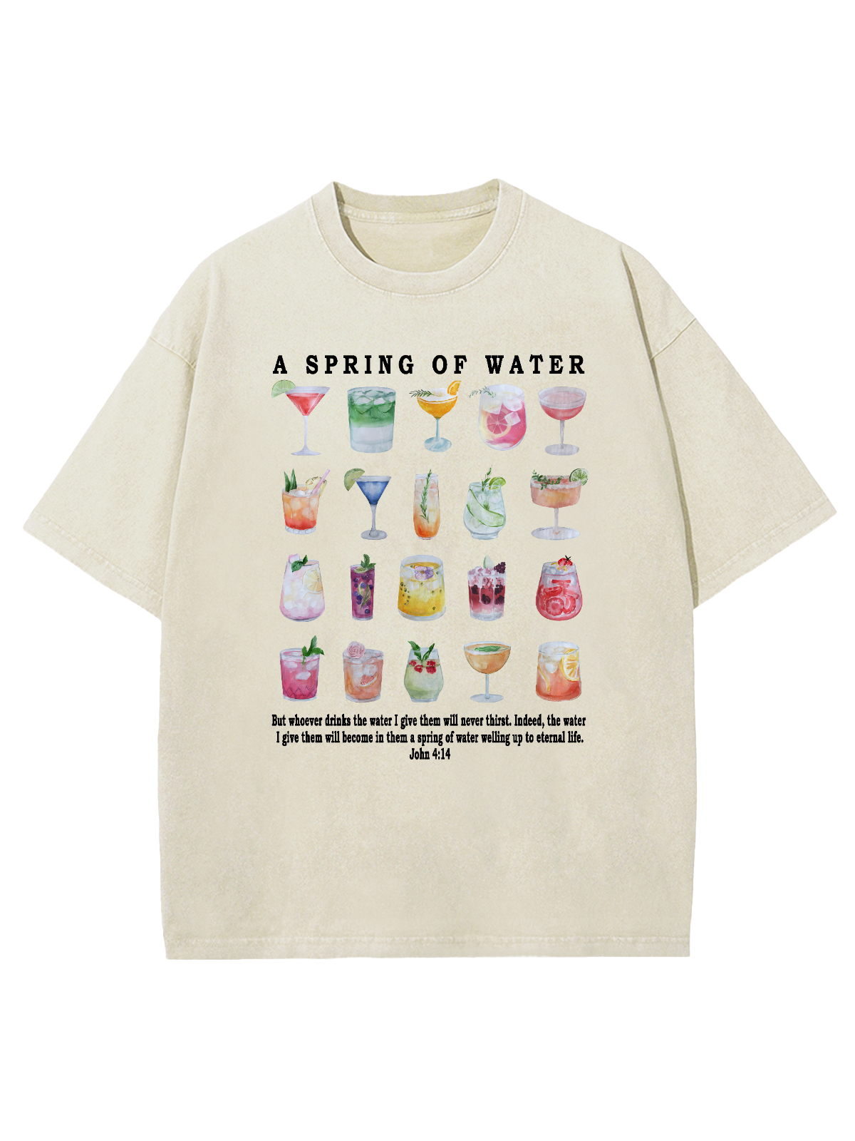A Spring Of Water Unisex Washed T-Shirt