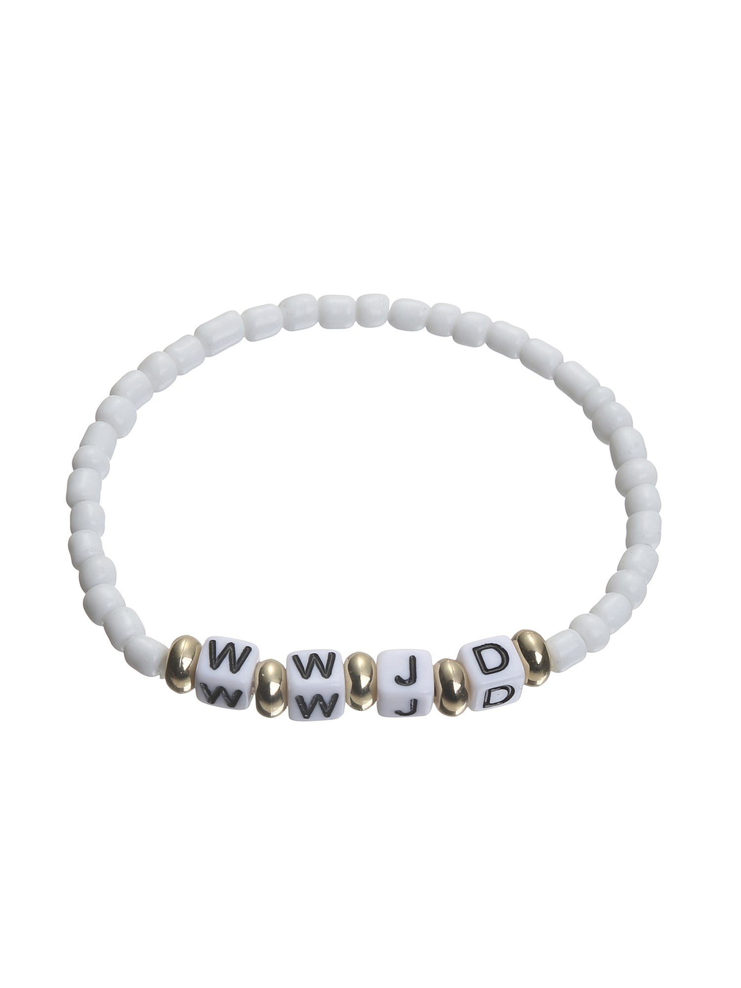 WWJD Beaded Bracelet-LOVELLX