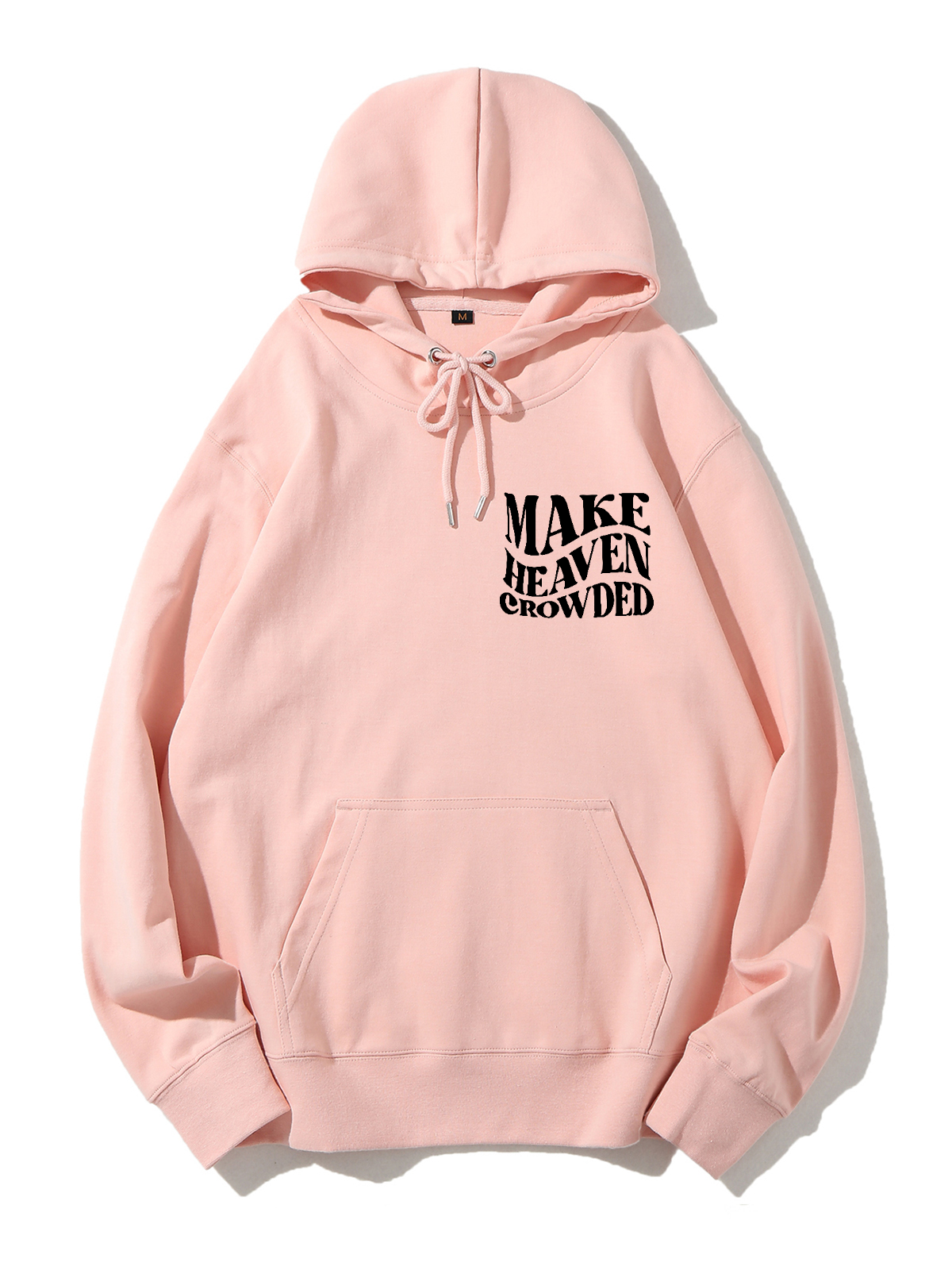 Make Heaven Crowded Unisex Cotton Drawstring Hoodie