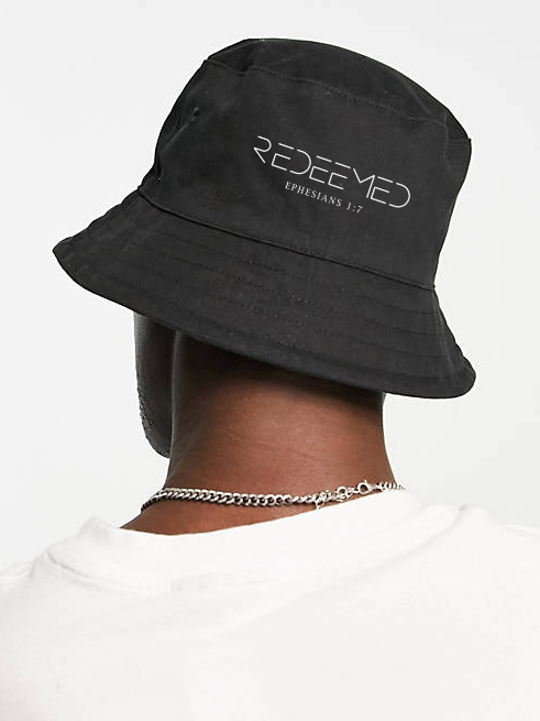 Redeemed Ephesians 1:7 Unisex Washed Bucket Hat-LOVELLX