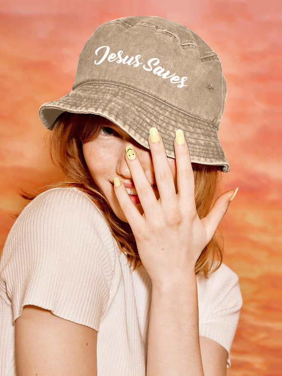 Personalized Christian Unisex Washed Bucket Hat-LOVELLX