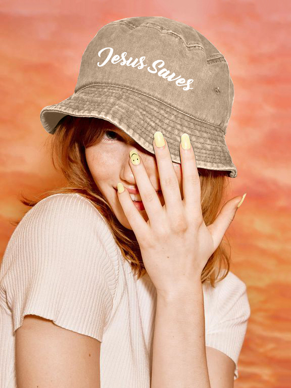 Personalized Christian Unisex Washed Bucket Hat-LOVELLX