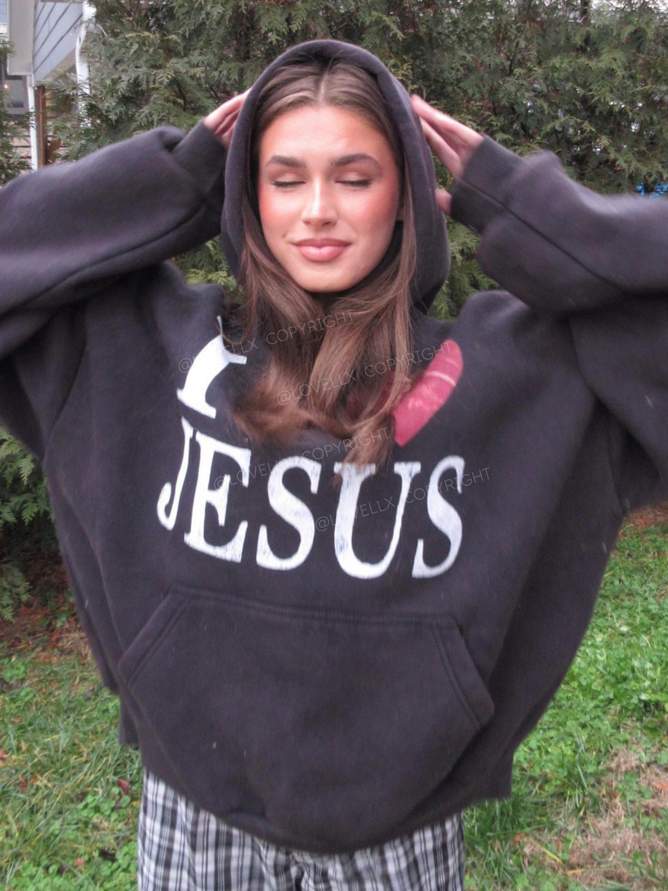 I Love Jesus Unisex Drawstring Hoodie – LOVELLX