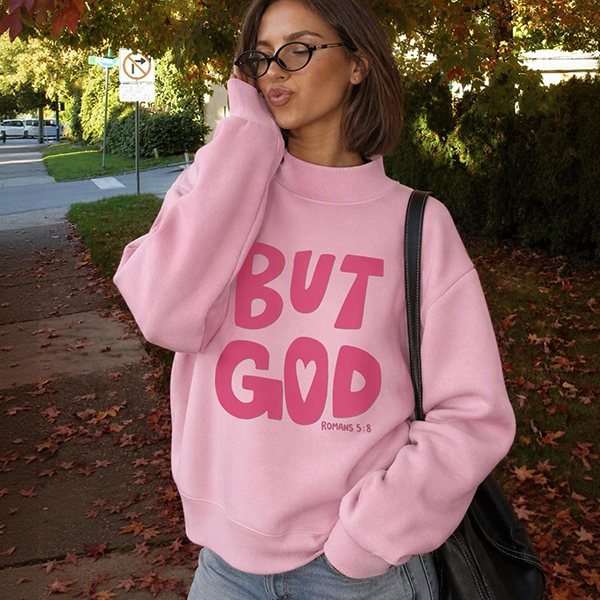 Cotton Mock Neck Sweatshirt