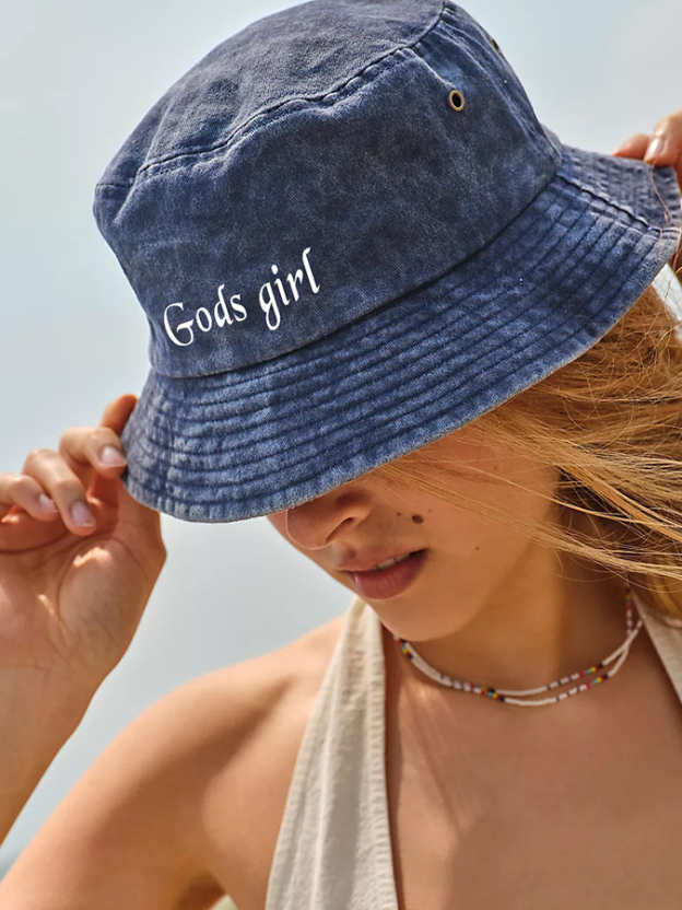Personalized Christian Unisex Washed Bucket Hat-LOVELLX