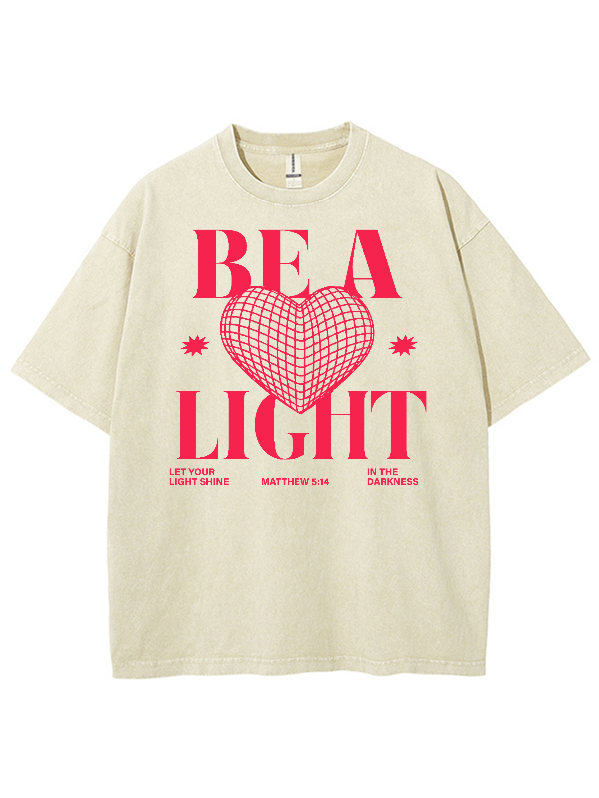 Be A Light Unisex Washed T-Shirt