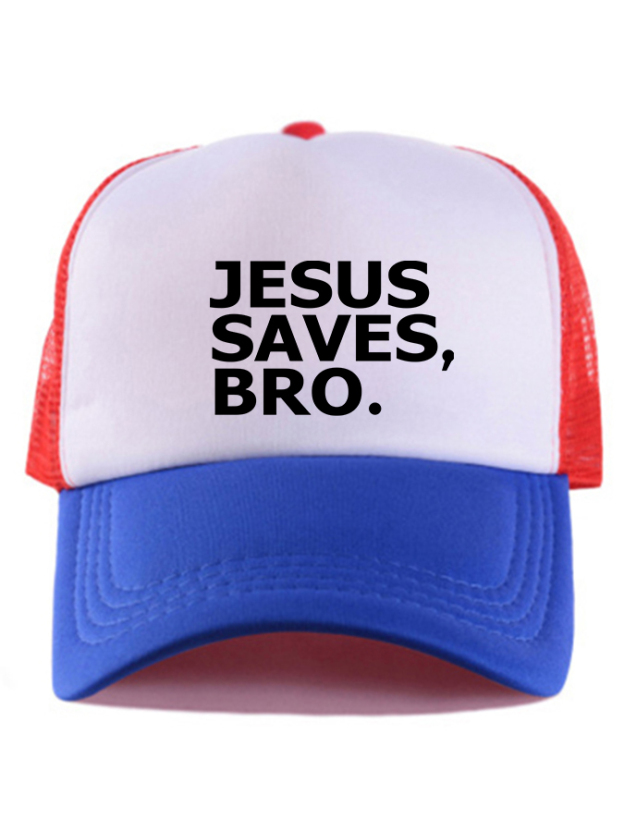 Jesus Saves Bro Unisex Mesh Baseball Cap-LOVELLX