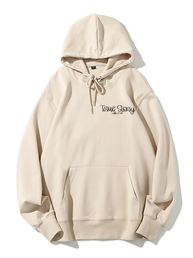 True Story Unisex Cotton Drawstring Hoodie