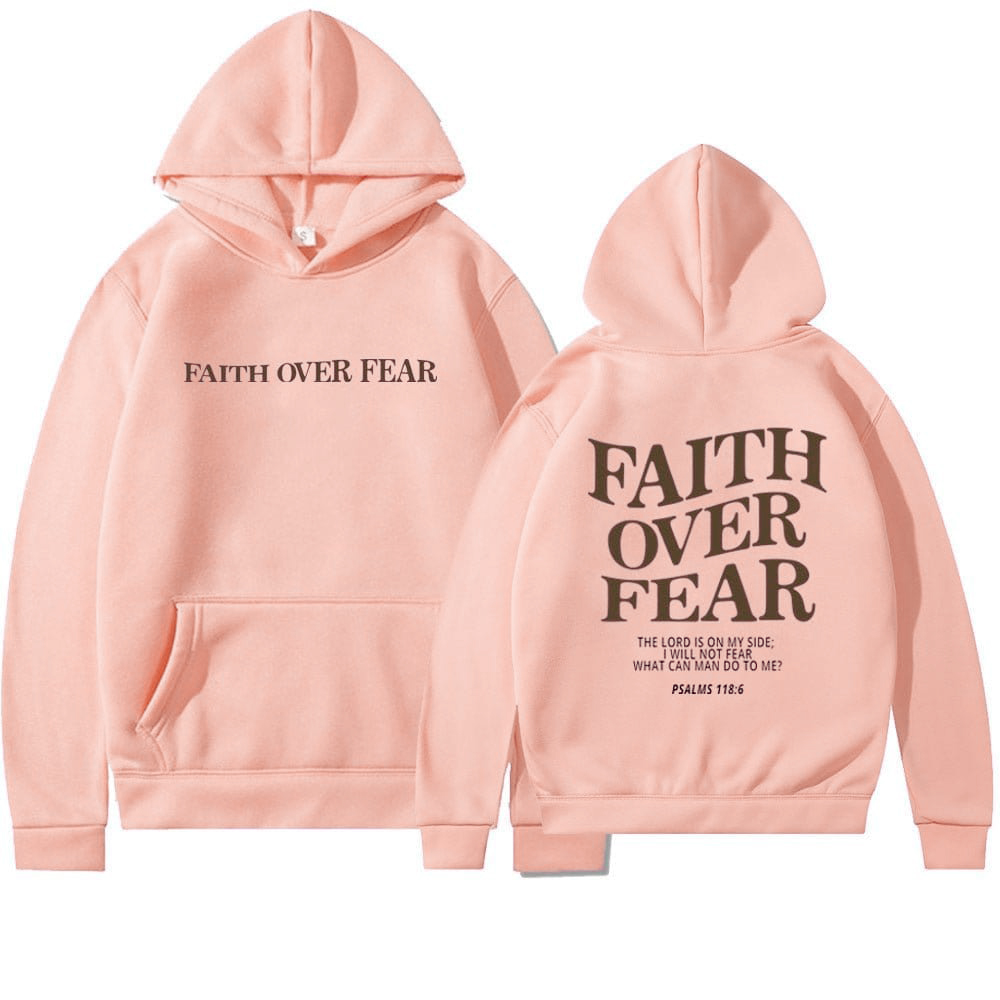 Faith Over Fear Unisex Cotton Hoodie