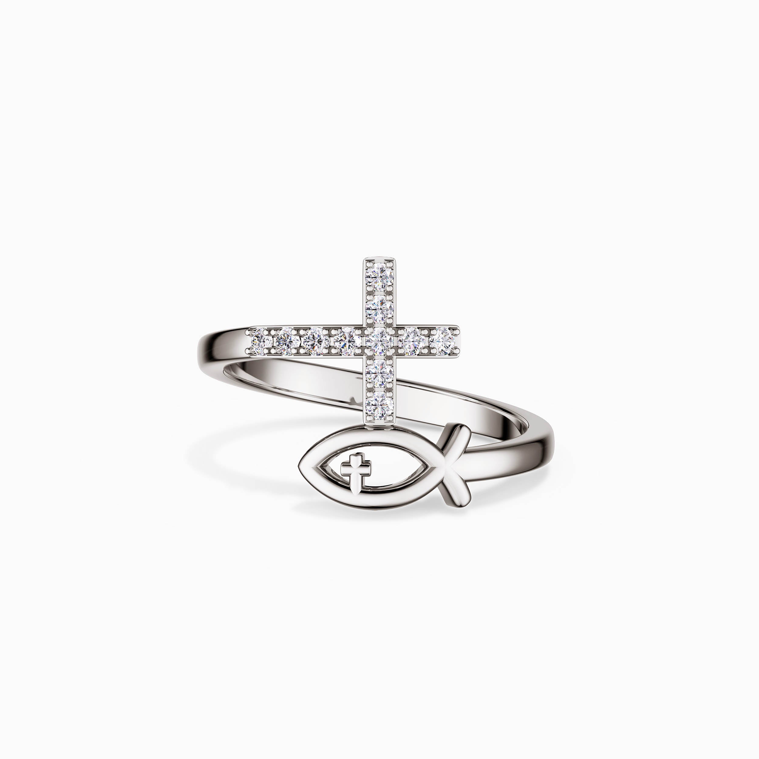 God Jesus Fish And Cross Ring [PRE-SALE]