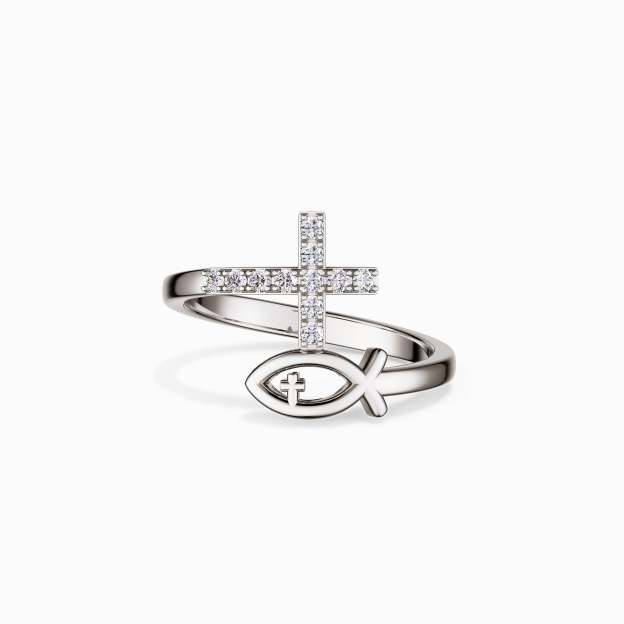 God Jesus Fish And Cross Ring [PRE-SALE]