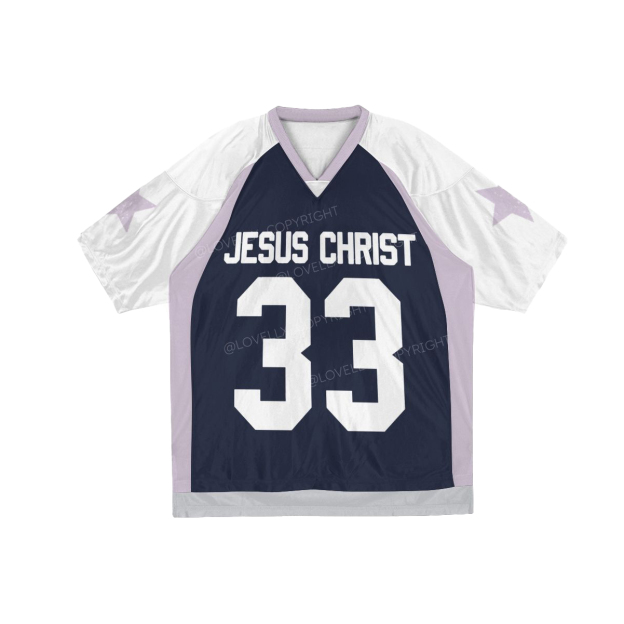 Jesus Christ Raglan Short Sleeve Jersey