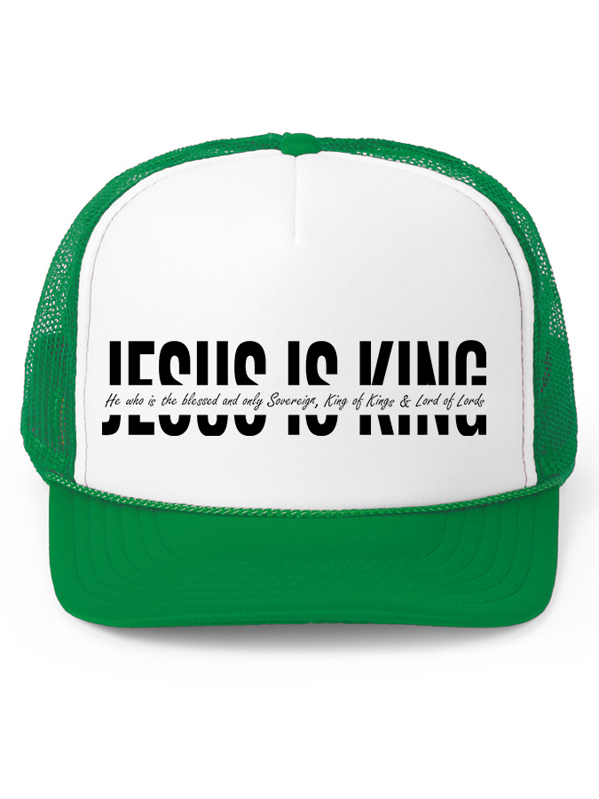Jesus Is King Unisex Mesh Baseball Cap-LOVELLX