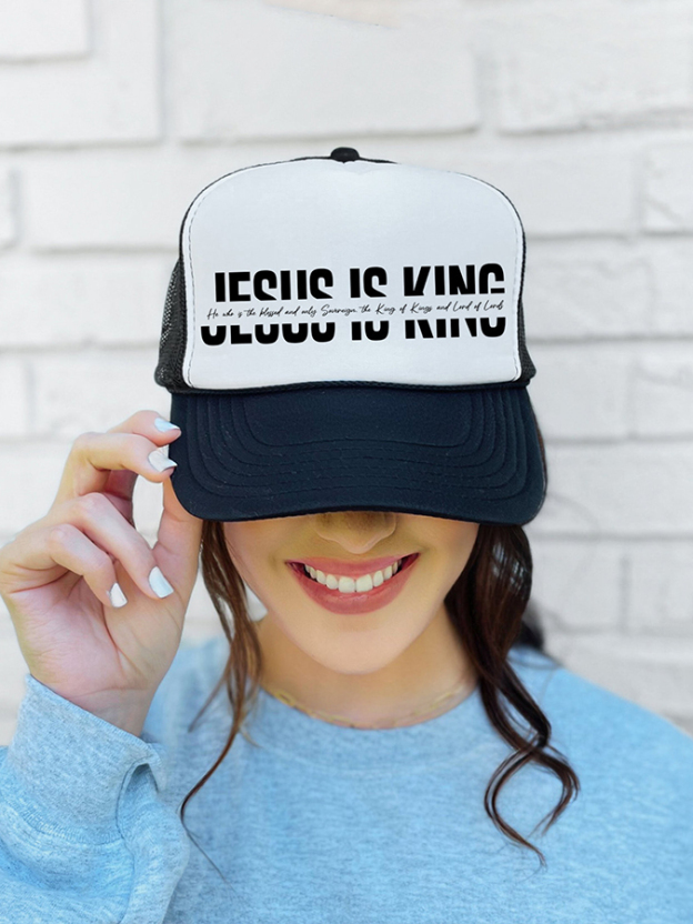 Jesus Is King Unisex Mesh Baseball Cap-LOVELLX