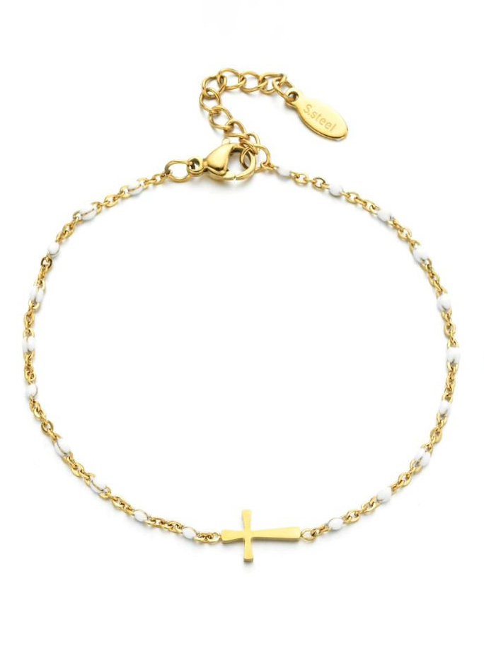 Minimalistic Christian Bracelet † Cross Bracelet-LOVELLX