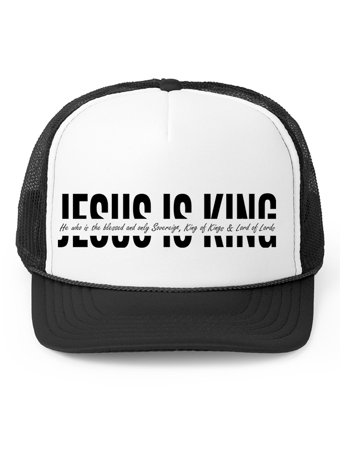 Jesus Is King Unisex Mesh Baseball Cap-LOVELLX