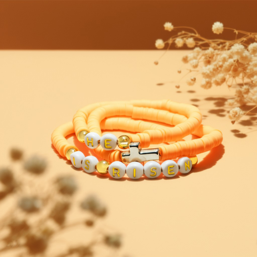 Handmade Christian Quote Beaded Bracelet