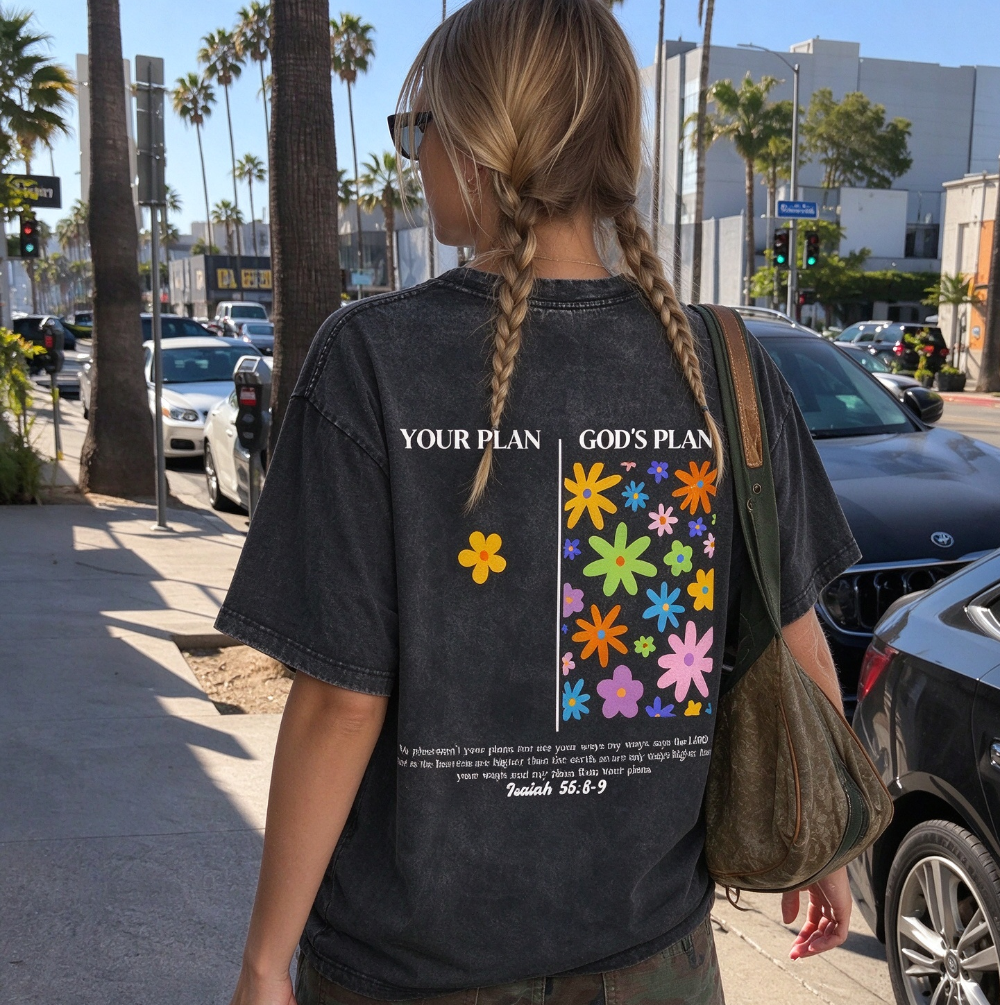 God's Plan Unisex Washed T-Shirt