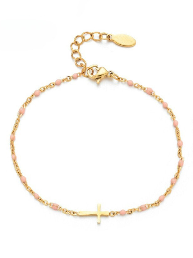 Minimalistic Christian Bracelet † Cross Bracelet-LOVELLX