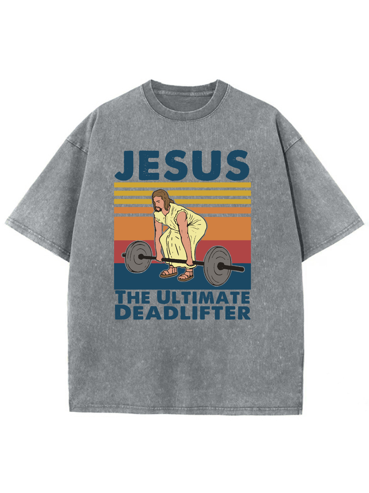 Jesus Is The Ultimate Deadlifter Unisex Washed T-Shirt, Christian t shirts, Lovellx Jesus Is The Ultimate Deadlifter Unisex Washed T-Shirt, Christian t shirts, Lovellx