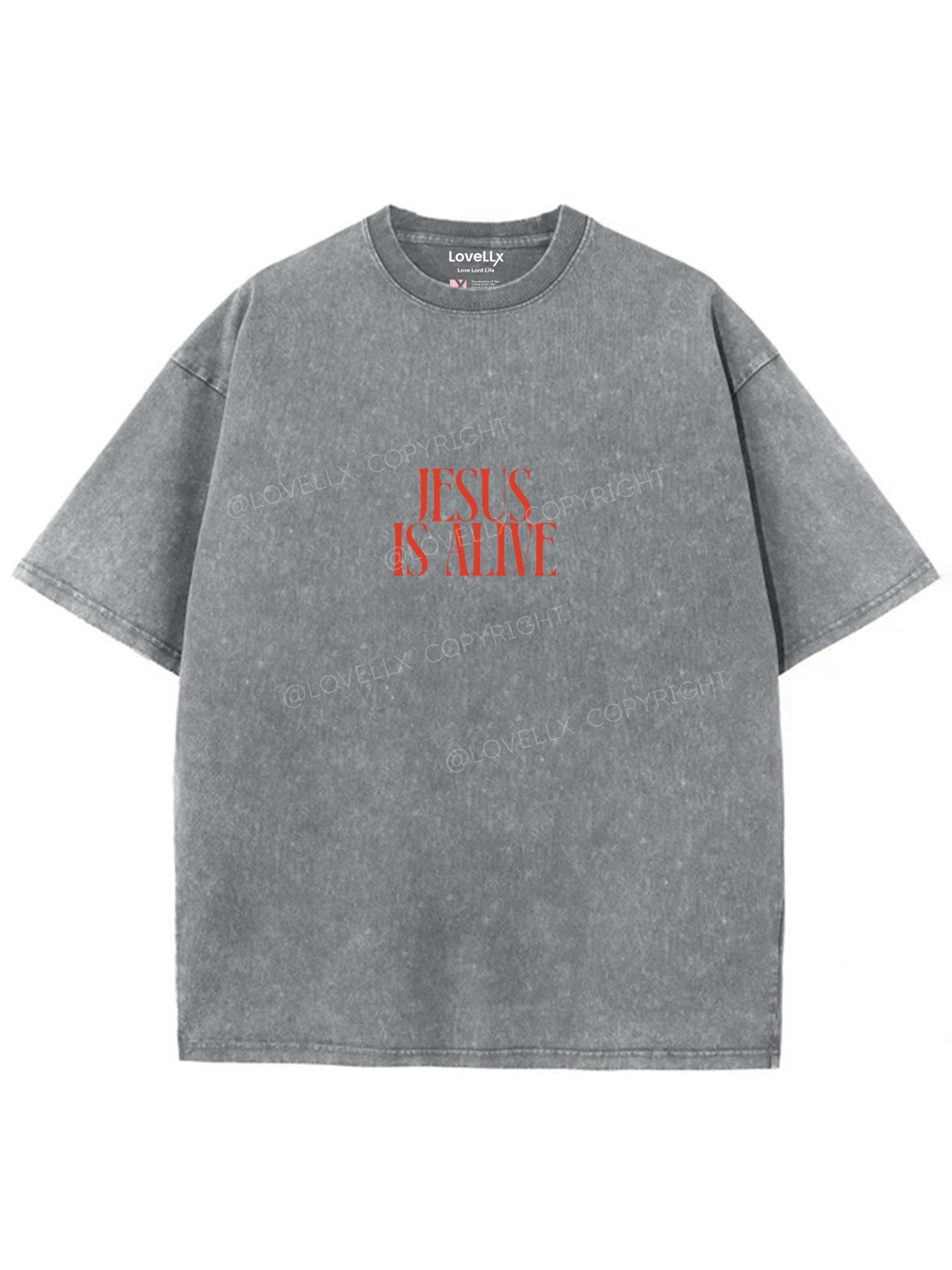 Jesus Is Alive Unisex Washed T-Shirt