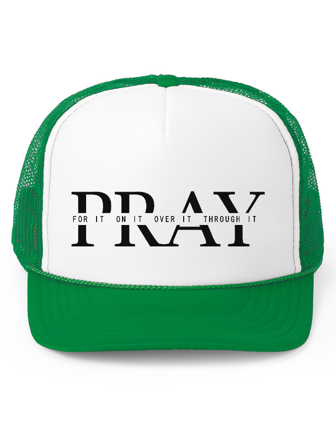 Pray Unisex Cotton Mesh Baseball Cap-LOVELLX
