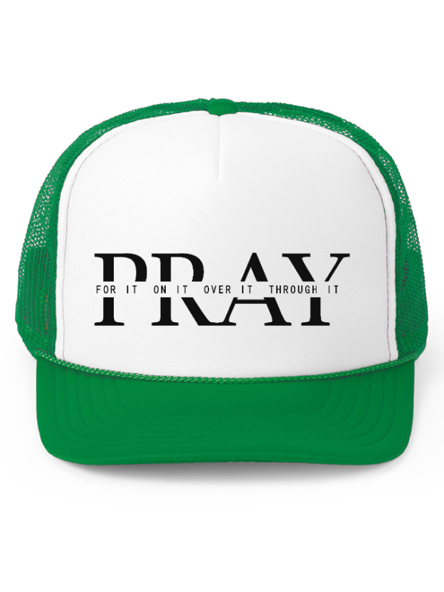 Pray Unisex Cotton Mesh Baseball Cap-LOVELLX