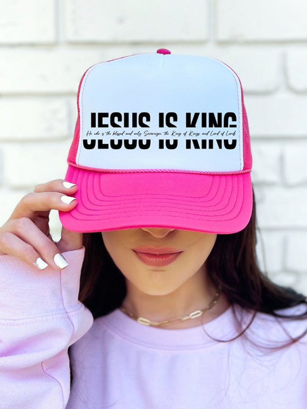 Jesus Is King Unisex Mesh Baseball Cap-LOVELLX