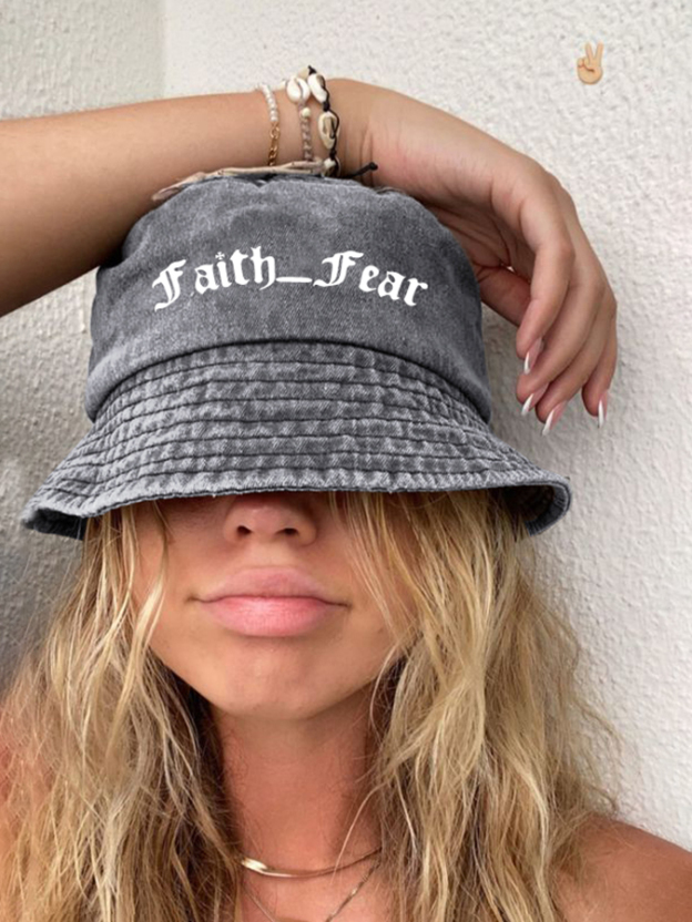 Personalized Christian Unisex Washed Bucket Hat-LOVELLX