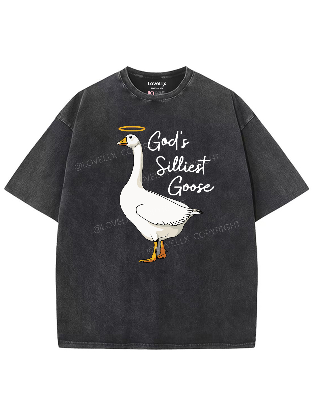 God's Silliest Goose Unisex Washed T-Shirt